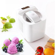 소프트 아이스크림 제조기 슬러시 만드는 기계 눈꽃빙수 메이커 자동 제빙기 1000ml soft hard italian ice cream maker machine 가정용 소형 전, 하얀, 220-240v, 영국