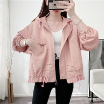 TANC 봄가을 여성 자켓 후드집업 바람막이 점퍼 숏 코트