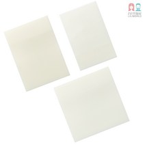 리리월드 투명 포스트잇 방수 점착 메모지 반투명 스티키 노트 3종, 직사각 대형 (50매입)
