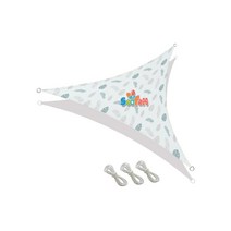 SOOFAM 삼각 방수 그늘막 릴렉스 라이프 타프 썬쉐이드 차광막 옥상 팬션 정원 그늘막 무늬/베이지/그레이, 6*6*6m, 무늬