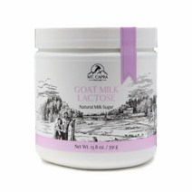 MT. CAPRA SINCE 1928 | 염소 우유 락토스 파우더 염소의 순수 우유 설탕 유익한 장내 박테리아 락토바실러스 산도필러스 GI-Tract - 391.2g(14온스)