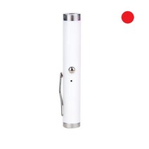 2021 USB 충전식 532nm 녹색 전술 사냥 레이저 펜 강력한 포인터 발표자 원격 보어 시야 손전등, 붉은 빛 - 흰색