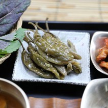 국내산 삼채 고추 된장 장아찌 400g 부추뿌리를넣어 건강하게, 1개