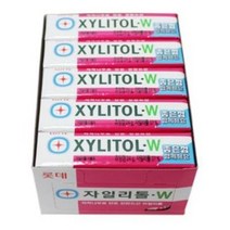 롯데 자일리톨 츄잉껌 W, 24g, 90개