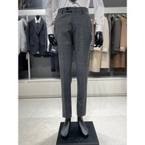 본 S/S 그레이컬 쉐도우 블루블랙 글렌체크 춘하복 정장바지 BN2SPA633 BK