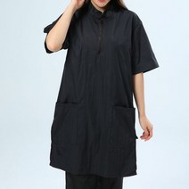 강아지 반려견 미용 카페 앞치마 가운 미용샵 털깎이 샵창업, 2XL, 지퍼 긴 소매 싱글 탑