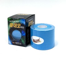 마이오 테이핑 테이프 5cm X 5m(1롤) 스포츠테이프 국산고품질, 파랑(급성근육통), 1개