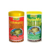 테트라 거북이 사료 감마루스 1L + 렙토민 1000ml 세트, 1세트