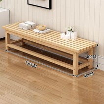 사우나용 욕실용 야외 벤치 원목 의자 휴식 의자 공원 벤치, 통나무 단층 120x40x40, 단층 120x40x40