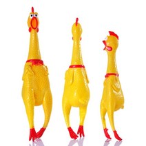 개 강아지 장난감 비명 치킨 짜기 소리 애완 동물 제품 슈팅 감압 도구 끽끽 소리가 나는 환기, 01 17CM, 01 YELLOW