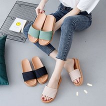 에이치플러스몰 은창)러블리 골지 밴딩 슬리퍼 신발 샌들 여성