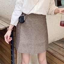 드레스날다 밤토리 헤링본 A라인 미니스커트 mskt1110