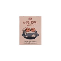 올가 간식 누룽지샌드 화이트초코 100g(12.5g 8) 탕비실 회사 어린이 성인 캠핑 차박 홈파티 영화 선물, 6개