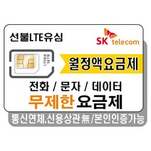 유심-에스원 SKT망 알뜰폰/ 무약정 유심요금/ 4G 요금제 갤럭시S/아이폰13 사용가능 에스원