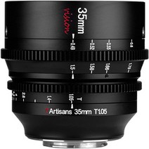 유튜브 동영상 촬영용 7artisans 25mm T1.05 비전 시네 렌즈 APS-C 대구경 렌즈 매뉴얼포커스 SONY E 마운트, 35mm T1.05