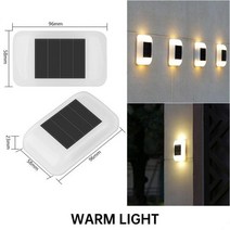 태양광 조명 야외 태양 벽 지능형 제어 Led 가벼운 원예 빛 램프 충전 Luminaire, [02] warm light, 02 warm light