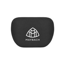 자수 자동차 머리 받침 ultra soft 스웨이드 베개 car seat rest cup headrest car neck pillow for maybach s-class headr, 마이바흐 블랙