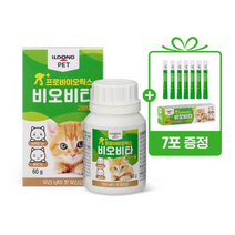 고양이 프로바이오틱스 비오비타 유산균 60g, 1개, 소화기능 개선, 비오비타 고양이용