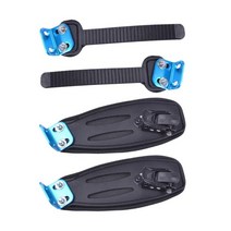 마운틴 스케이트보드 조절식 발 홀더 롱보드 스트랩, 검정, 나일론 스테인리스