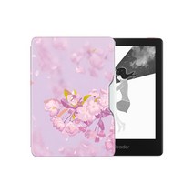 E북 리더기 전자책 6인치 웹연동 다양한 확장자 휴대용 소설 문서 녹음 e-book, 16GB 포그 나이트 블랙+벚꽃케이스