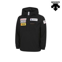 데상트 남성 스위스 스키팀 디자인 아노락 우븐 자켓(생활방수_기모) SM421SJKO4_BLK
