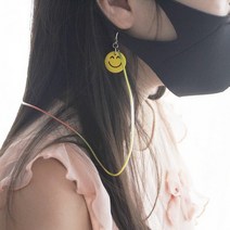 스마일 레인보우 마스크 목걸이 6colors마스크목걸이 마스크용목걸이 귀여운마스크목걸이 마스크목줄 마스크고리 크리스탈마스크목걸이 마스크비즈목걸이 마스크줄 안경줄 안경장식줄 크리스탈안경줄, 4.블루퍼플옐로우