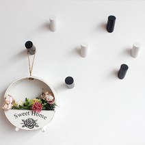 나무후크 후크고리 벽후크 벽고리, 1개, 나무후크 화이트 중