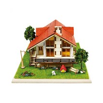 퍼즐피플 3D 영공방 건축물 입체퍼즐모형, 3D목재 디오라마 스토리하우스, 1Ea