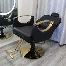 barber 메이크업의자 chair 미용실체어 바버샵 이발 키높이 고급 발판 헤어샵 5, 안전, 블랙도금디스크의자누울수있는