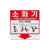 소화기 위치표시 안내판 소화전 소방 안전, 1매