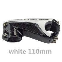 특별 신제품 카본 스템 로드 산악 자전거 80/90/100/110MM 레드 블랙 화이트 MTB 바이크 28.6MM, white110mm