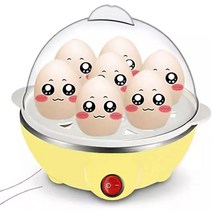 달걀찜기 미니 계란 고구마 스팀 찜기 에그 쿠커 다기능 급속 전기 밥솥 자동 끄기 일반 7 보일러 기선 오믈렛 요리 도구 주방기구 아침 식사, 노란색, 우리를
