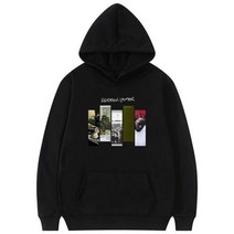 Kendrick-새로운 라마 후드 래퍼 음악 앨범 프린트 스트리트웨어 남성 여성 패션 힙합 오버사이즈 스웨터 후디 풀오버, M, Black