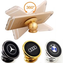 DF 360도 마그네틱 핸드폰 거치대 홀더, 골드, 1개