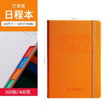 365일 계획표 2022 다이어리 스케줄러 플래너 일정 노트 비즈니스 메모장, 2022년오렌지 붕대