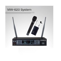 KANALS MW-620 무선마이크 2채널 900MHZ/핸드무선1+핀무선1/ 수업용 강의용 공연용 /카날스MW620