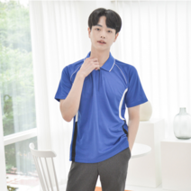 (긴팔가능) 쿨론 코발트라인 카라티셔츠 (5color)