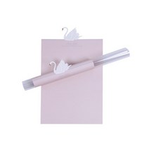 에스피 글로벌 스완 레이크 장미 한송이 플라워 포장지 1팩 20장입, 로즈 파우더