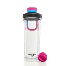 Contigo 핏 쉐이트 & 고 2.0 쉐이커 보틀 28 oz 블루 포피 드래곤 푸르츠 포함 168260, 28oz, 블루포피/드래곤프루트