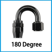 범용 AN4 AN6 AN8 AN10 AN12 알루미늄 오일 연료 스위블 호스 엔드 피팅 어댑터 키트 0 °/45 °/90 °/12, 03 Black 180_01 AN4