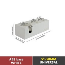 51-58mm 범용 분배기 커피 탬퍼 매트 스탠드 포터필터 홀더 랙 에스프레소 메이커 도구 바리스타 액세서리, 한개옵션1, 01 White, White