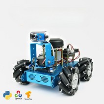 라즈베리파이 스마트카 WIFI OpenCV 비주얼 네비게이션 Python C 4B 개발키트, McNum휠 AI 비전로봇 (마더 보드 미포함)