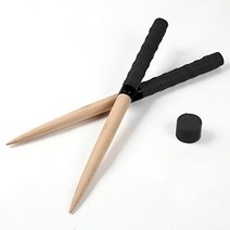 D-drempating 타이코의 달인 전용 마이바치 35cm 롤 사양 테이퍼 가공 교환용 그립 세트 아케이드 게임 AC전용 wii 특성 그립 돈 연타 고득점 롤 초보자~상급자 게임 센터 (블랙)