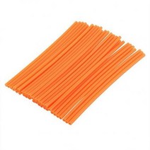 36 개/갑 오토바이 자전거 바퀴 스포크 스킨 커버 보호대 장식 17cm x 1cm 장식 DIY 자동차 액세서리, 01 주황색, 01 주황색