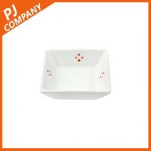 현대기물 유포 도자기 정사각찬기 화이트 1P 일식기, 정사각찬기 1P