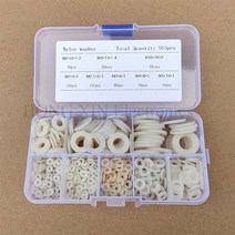 실리콘와셔 고무와셔 고무와샤 고무패킹 500 개 M2 M2.5 M3 M4 M5 M6 M8 M10 검정색 또는 흰색 플라스틱 나, 02 White