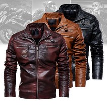 남자 바람막이 가죽점퍼 오토바이 겨울 가죽자켓