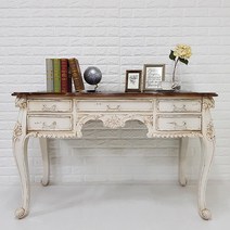 엔틱가구 퐁네프 화이트빈티지 1200 책상 엔틱데스크, 상세페이지 참조