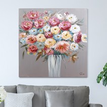 홈인데코 북유럽액자 거실그림 캔버스액자 꽃그림 유화그림 센스있는집들이선물