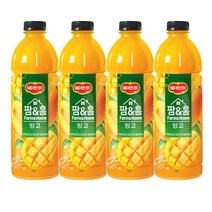 칠성 델몬트 팜앤홈 망고 과일주스 1.2L 6펫 아이간식, 4세트